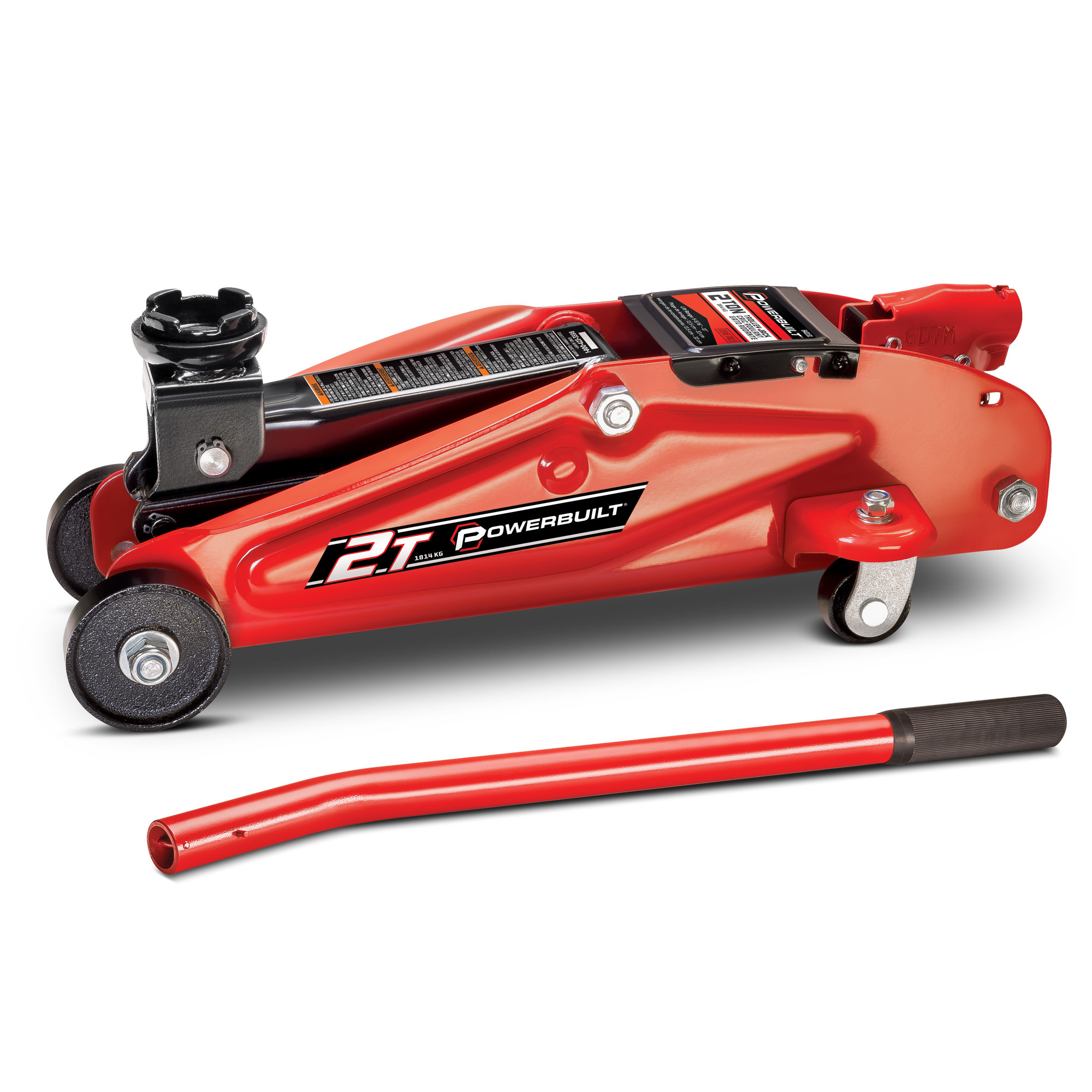 Powerbuilt, 2 Ton Trolley Floor Jack, Lift Capacity 2 Tons, Max. Lift
